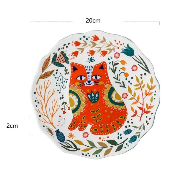 Stylized Cat Dish